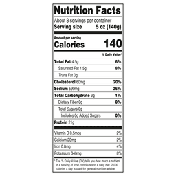 Nutrition facts