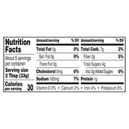 Nutrition facts