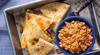 Tex-Mex Quesadilla with Rice